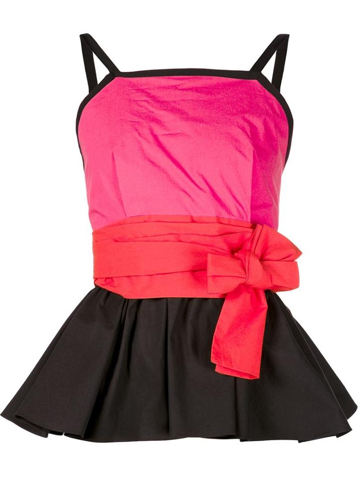 Isa Arfen Flared Colour Block Tank
