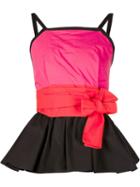 Isa Arfen Flared Colour Block Tank