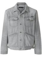 Tom Ford Long Sleeved Denim Jacket - Grey