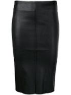 Drome Side Stripe Pencil Skirt - Black