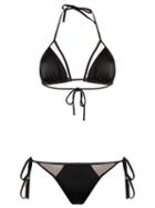Brigitte Triangle Bikini Set, Women's, Size: Pp, Black, Spandex/elastane/polyimide