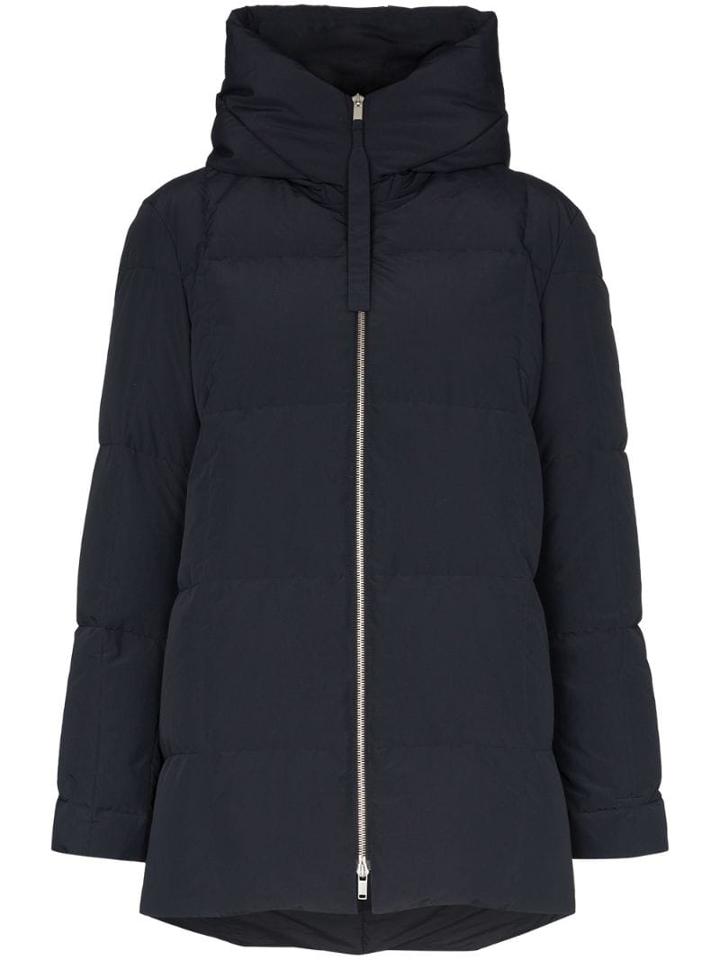 Jil Sander Hooded Puffer Jacket - Blue