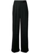 Dkny Two-tone Trousers, Women's, Size: 6, Black, Viscose/spandex/elastane/wool