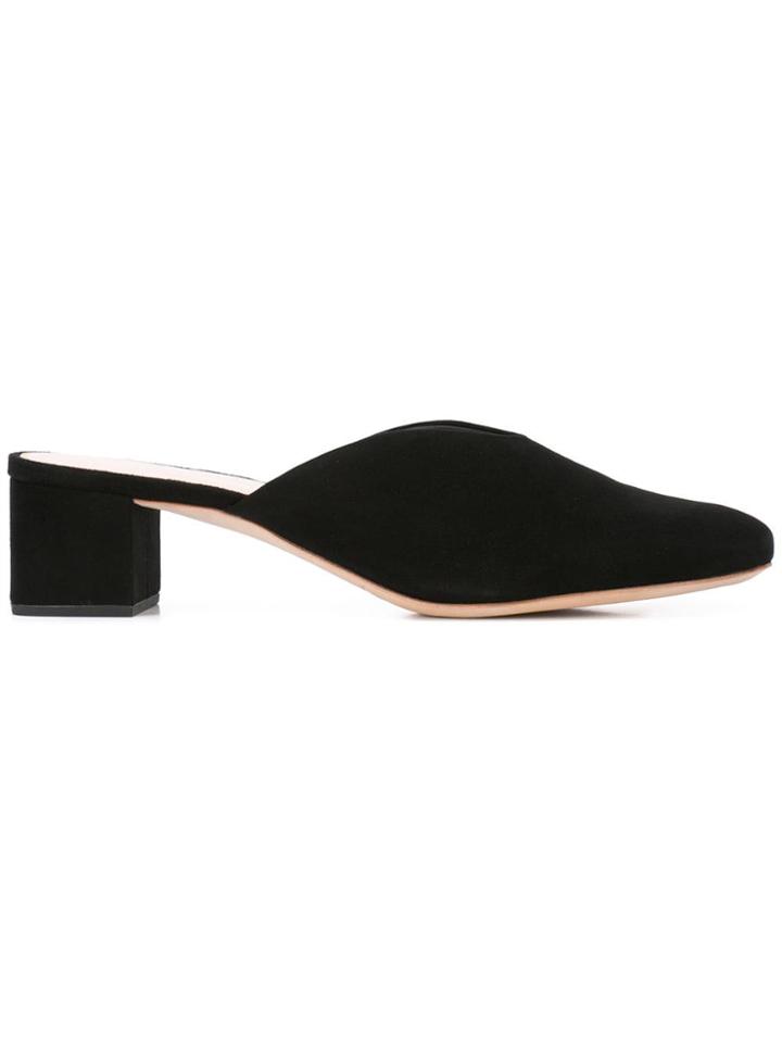 Loeffler Randall Low Heel Mules - Black