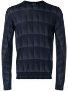 Giorgio Armani Tone-on-tone Jumper - Blue