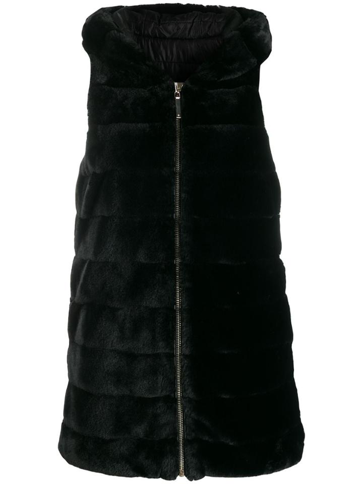 Blugirl Faux Fur Gilet - Black