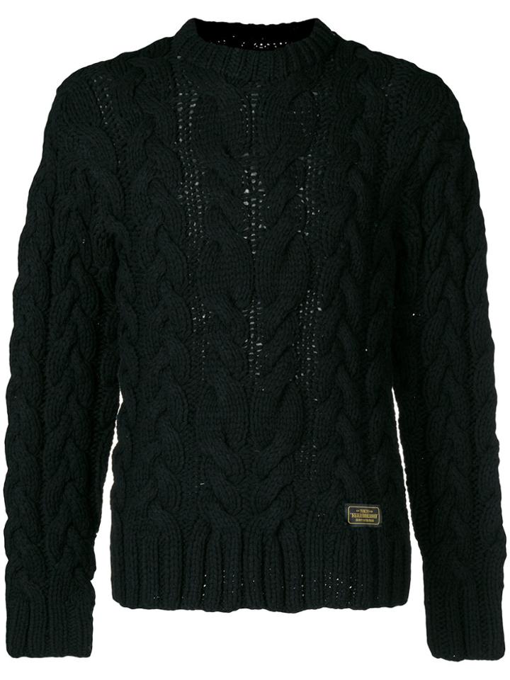 Neighborhood Fisherman Knit Sweater - Black