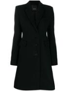 Pinko Single Breasted Coat - Black