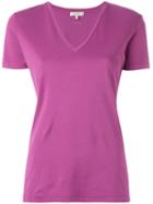 Etro - V-neck T-shirt - Women - Cotton - 38, Women's, Pink/purple, Cotton