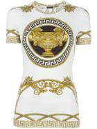 Versace La Coupe Des Dieux T-shirt, Women's, Size: 40, White, Viscose/spandex/elastane