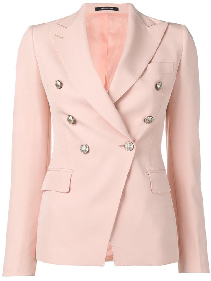 Tagliatore Classic Slim-fit Blazer - Pink
