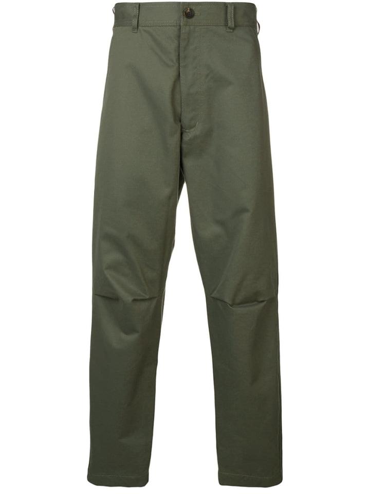 Comme Des Garçons Shirt Straight-leg Chinos - Green