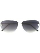 Cartier 'panthère' Sunglasses - Black