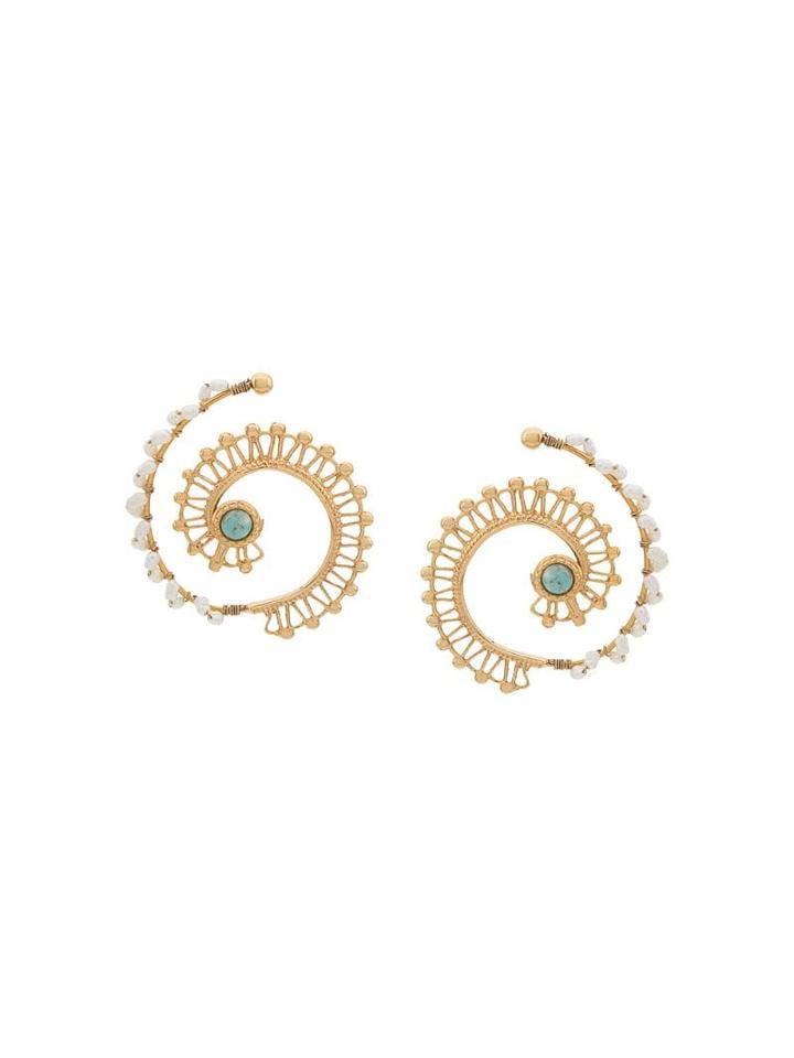 Gas Bijoux Calliope Swirl Earrings - Gold