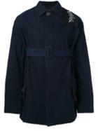 Jess Belted Coat - Men - Cotton/cupro - L, Blue, Cotton/cupro, Damir Doma