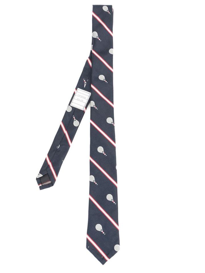 Thom Browne Tennis Racquet Pattern Tie