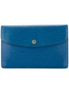 Louis Vuitton Vintage Rectangular Flap Clutch - Blue