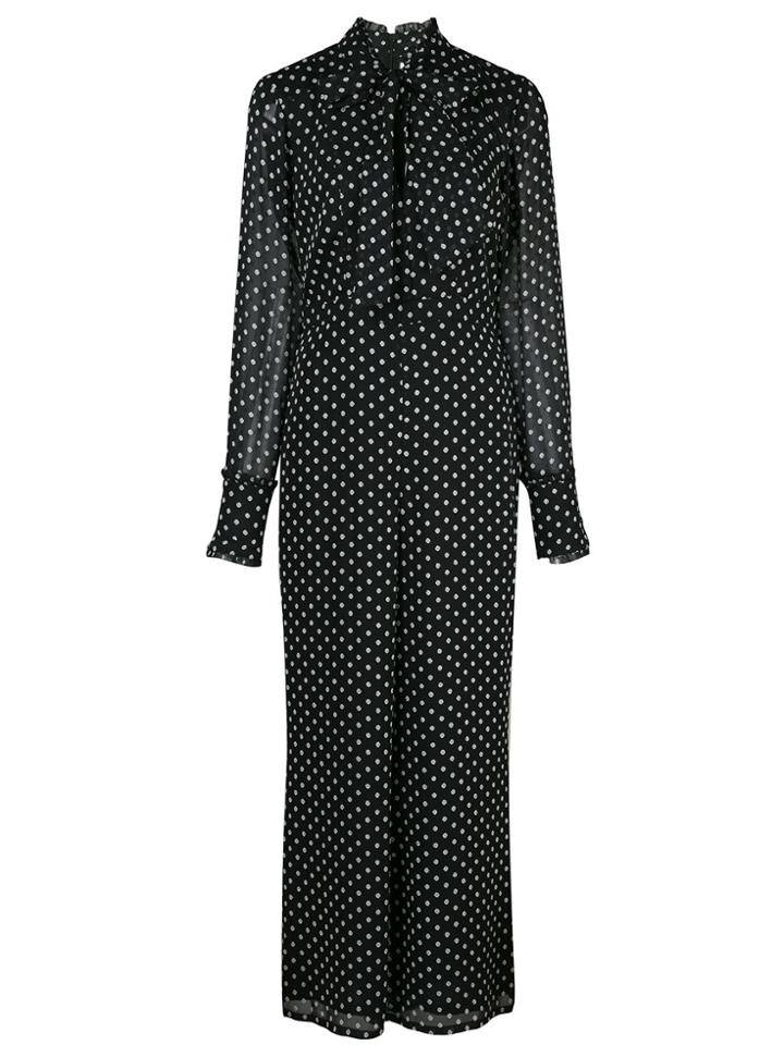 Alexis Davinia Polka Dot Print Jumpsuit - Black