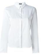 Jil Sander Navy Hidden Button Shirt