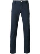 Barba Slim-fit Trousers, Men's, Size: 54, Blue, Cotton/spandex/elastane