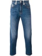 Love Moschino Cropped Jeans, Men's, Size: 31, Blue, Cotton/spandex/elastane/polyurethane