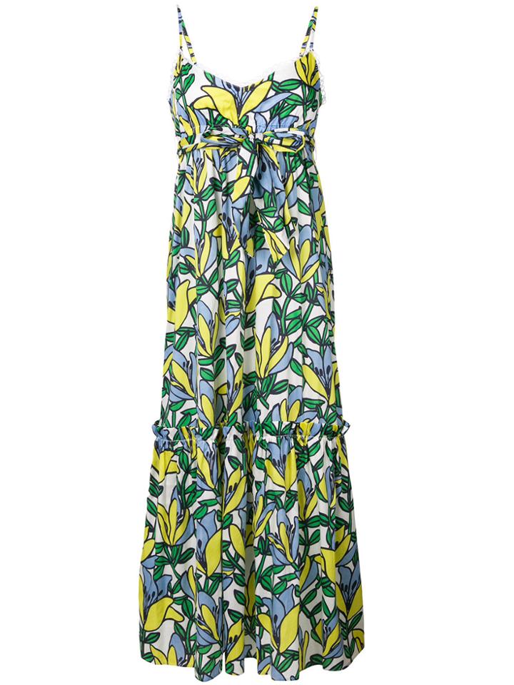 Ki6 Floral Print Maxi Dress - Multicolour