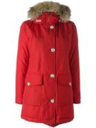 Woolrich 'w's Arctic' Jacket, Women's, Size: Xs, Red, Cotton/feather Down/polyamide/coyote Fur