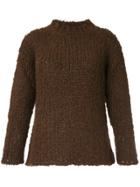 Maison Flaneur Cable-knitted Sweater - Brown