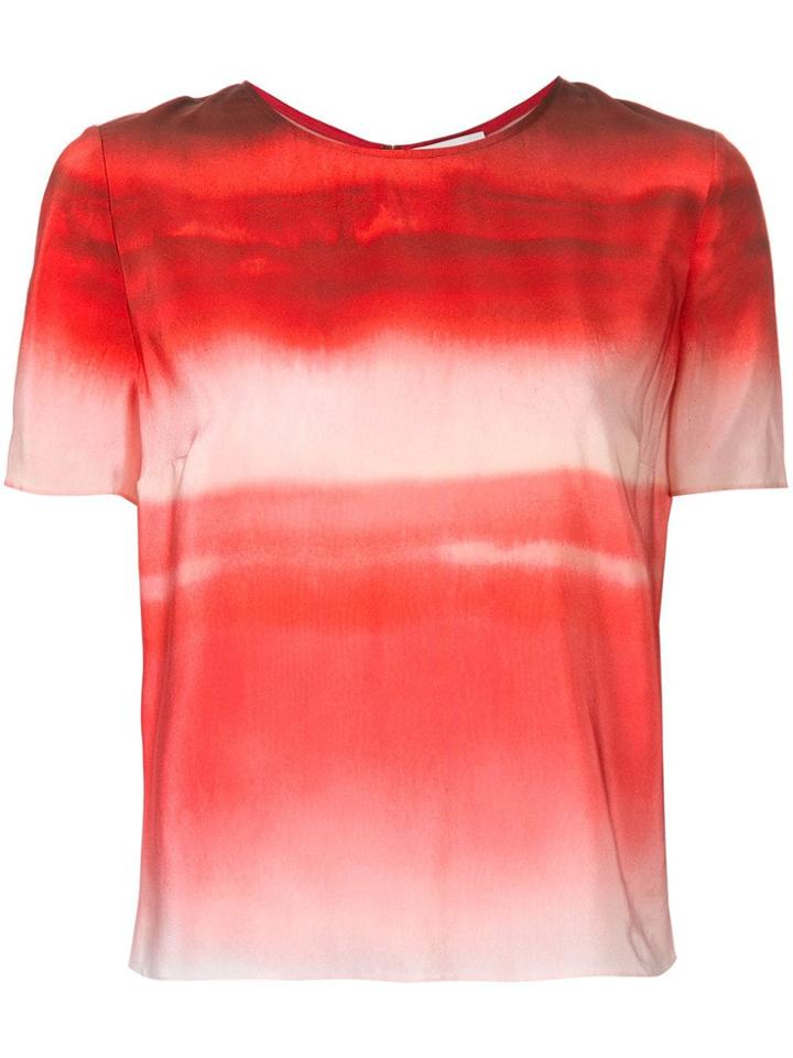 Ingie Paris Gradient Effect Blouse - Red