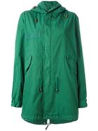 Mr & Mrs Italy - Zipped Hooded Coat - Women - Cotton - Xxs, Green, Cotton