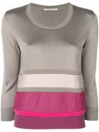 Agnona Long Sleeve Sweater - Nude & Neutrals