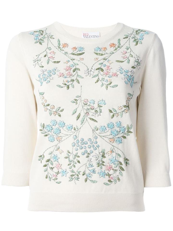 Red Valentino Embellished Sweater