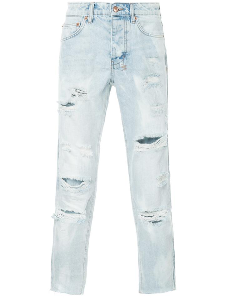 Ksubi Distressed Slim-fit Jeans - Blue
