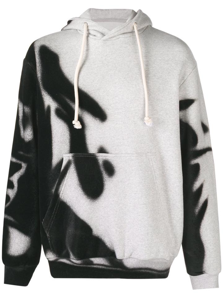 Maison Margiela Spray Paint Hoodie - Grey