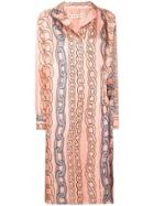 Marni Chain Print Dress - Pink