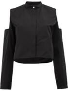 Maison Rabih Kayrouz Cut-out Shoulder Shirt, Women's, Size: 38, Black, Cotton