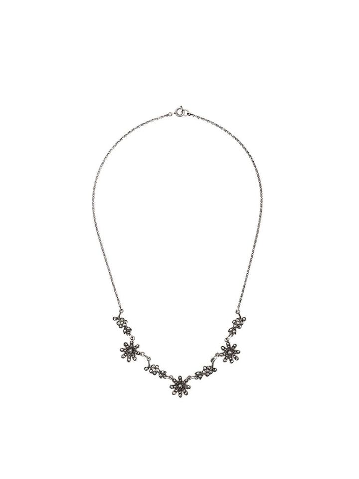 Susan Caplan Vintage '1960s Edwardian Revival Necklace - Silver