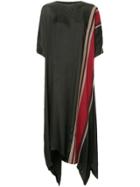 Uma Wang Striped Oversized Dress - Black