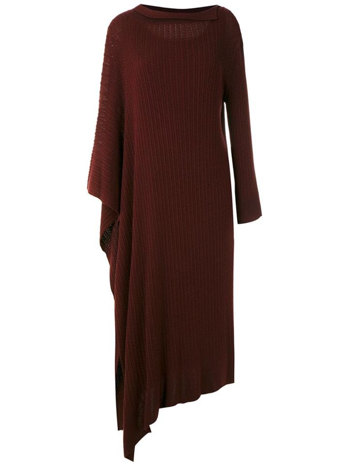 Mara Mac Asymmetric Midi Dress - Purple
