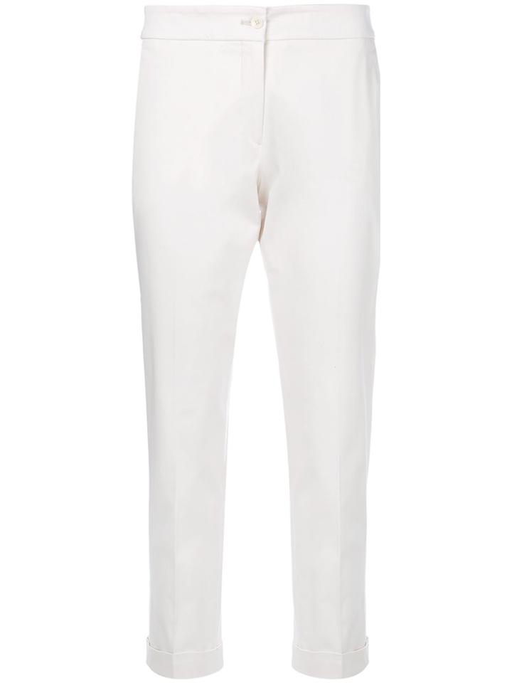 Etro Cropped Trousers - White
