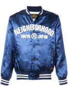 Neighborhood Logo Bomber Jacket - Blue