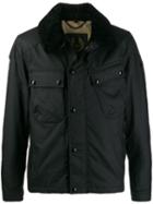 Belstaff Fur Lined Bomber Jacket - Black