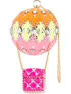 Manish Arora Embellished Clutch Bag - Pink & Purple