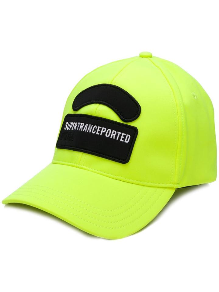 Diesel Contrast Slogan Patch Cap - Yellow