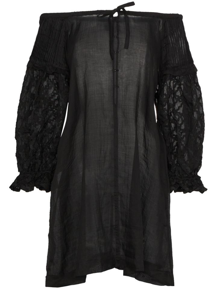 Innika Choo Ric Rac Smock Dress - Black