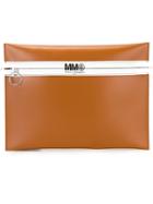Mm6 Maison Margiela Zipped Flat Clutch, Women's, Nude/neutrals