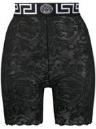 Versace Short Lace Leggings - Black