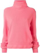 Paul Smith 'contrasting Color Sleeve' Sweater, Women's, Size: Large, Pink/purple, Cashmere