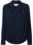 Michael Michael Kors V-neck Blouse With Two Chest Pockets