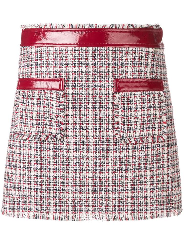 Liu Jo Tweed Mini Skirt - White